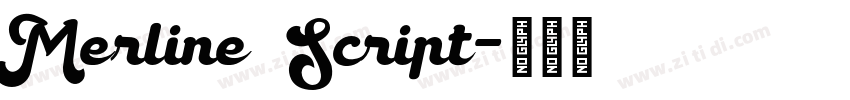 Merline Script字体转换